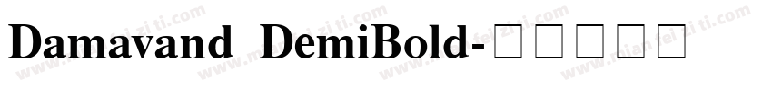 Damavand DemiBold字体转换